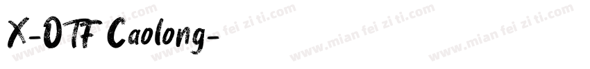 X-OTF Caolong字体转换